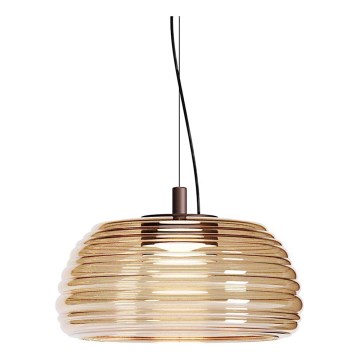 Redo 01-4542 - Lampada a sospensione dimmerabile ONDULA LED/16W/230V 2700K/3000K CRI 90 Ø 41 cm beige/fumé