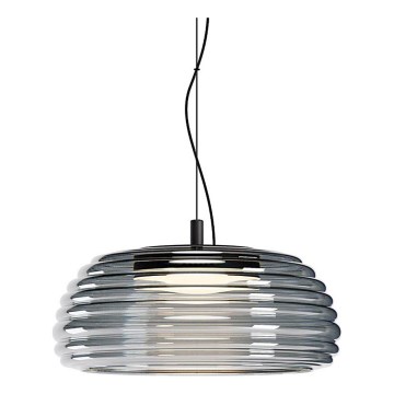 Redo 01-4543 - Lampadario LED dimmerabile sospeso su cavo ONDULA LED/16W/230V 2700K/3000K CRI 90 Ø 41 cm nero/fumé