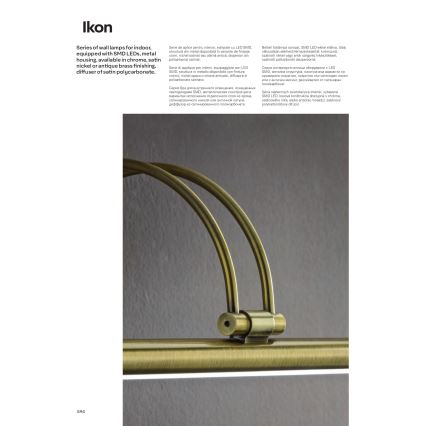 Redo 01-458 - Lampada LED da quadro IKON LED/18W/230V 70 cm cromo lucido