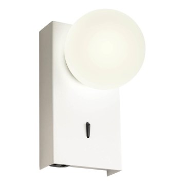 Redo 01-4656 - Applique LED NORMA LED/5W/230V CRI 90 USB bianco