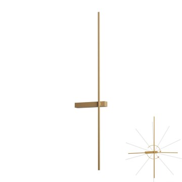 Redo 01-4674 - Applique da parete LED TANGENT LED/9W/230V 2700/2850/3000K 73 cm CRI 90 dorata