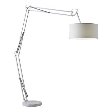 Redo 02-385 - Lampadaire AZAR 1xE27/42W/230V blanc/chrome