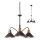 Redo 02-935 - Lampadario a sospensione con catena VERNER 3xE27/42W/230V