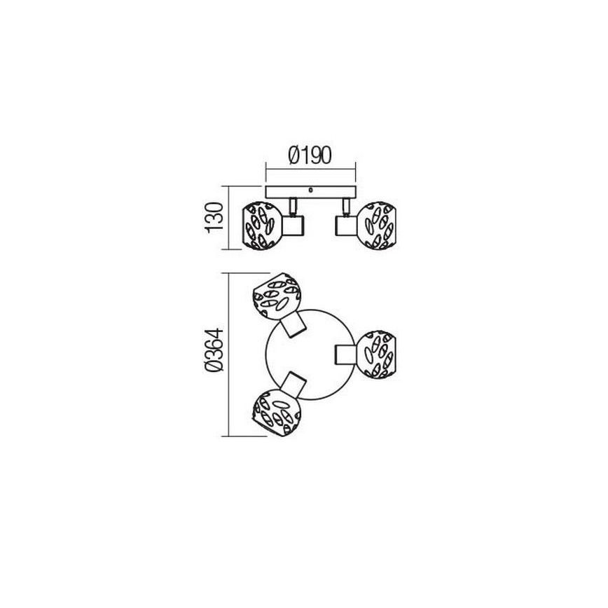 Redo 04-518 - Spot TORN 3xE14/28W/230V