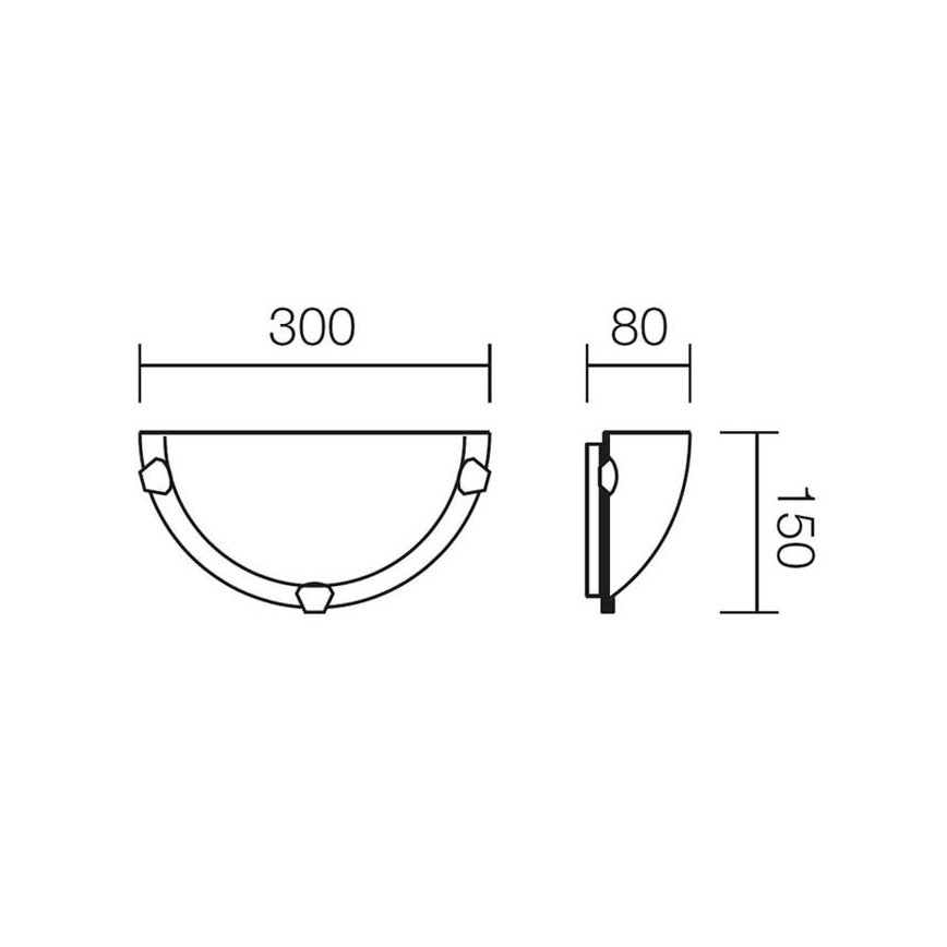 Redo 05-378 - Applique VIRGINIA 1xE27/42W/230V