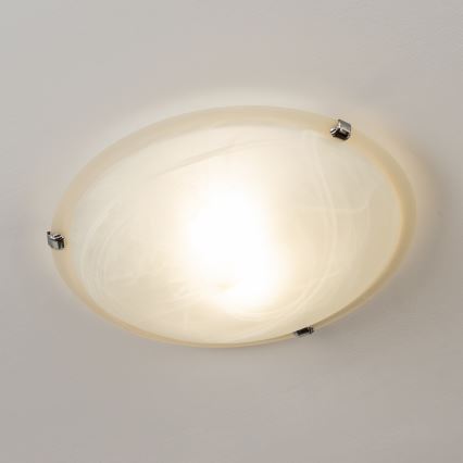 Redo 05-391 - Plafoniera VIRGINIA 2xE27/42W/230V Ø 40 cm colore crema