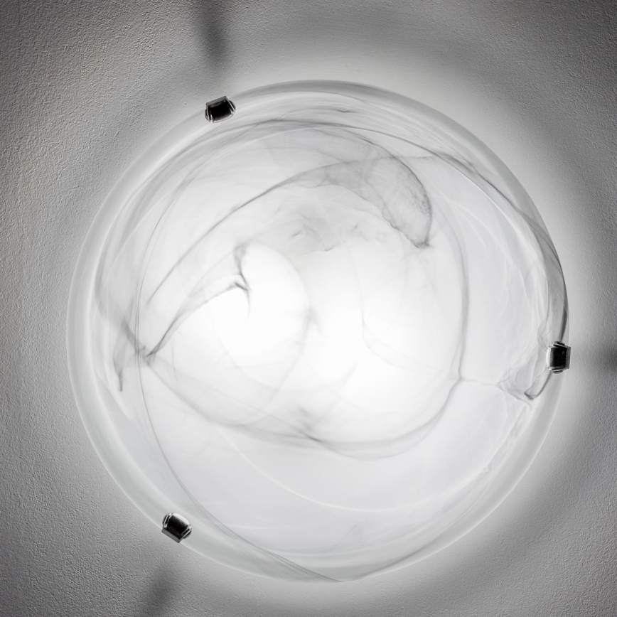 Redo 05-393 - Plafoniera VIRGINIA 2xE27/42W/230V Ø 40 cm grigia