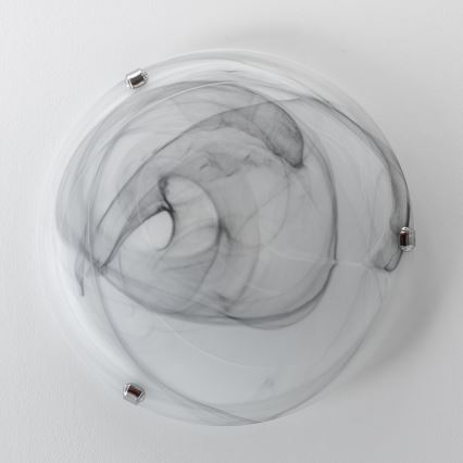 Redo 05-393 - Plafonnier VIRGINIA 2xE27/42W/230V Ø 40 cm gris