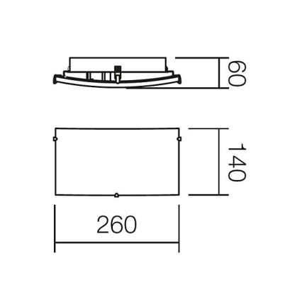 Redo 05-816 - Applique murale NOTES 1xE27/42W/230V blanche