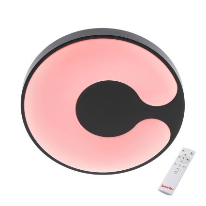 05-927 - Plafonnier LED RGBW dimmable BIGSI LED/48W/230V 3000-6500K Ø 50 cm noir + télécommande