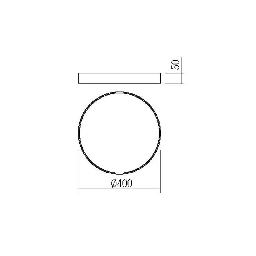 Redo 05-932 - LED-Deckenleuchte KNOB LED/36W/230V 3000K-6500K 40 cm gold