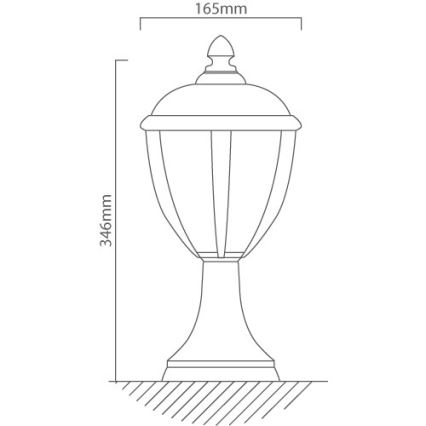 Redo 2604-3K BL - Lampe LED d'extérieur UNITE LED/6,5W/230V IP44