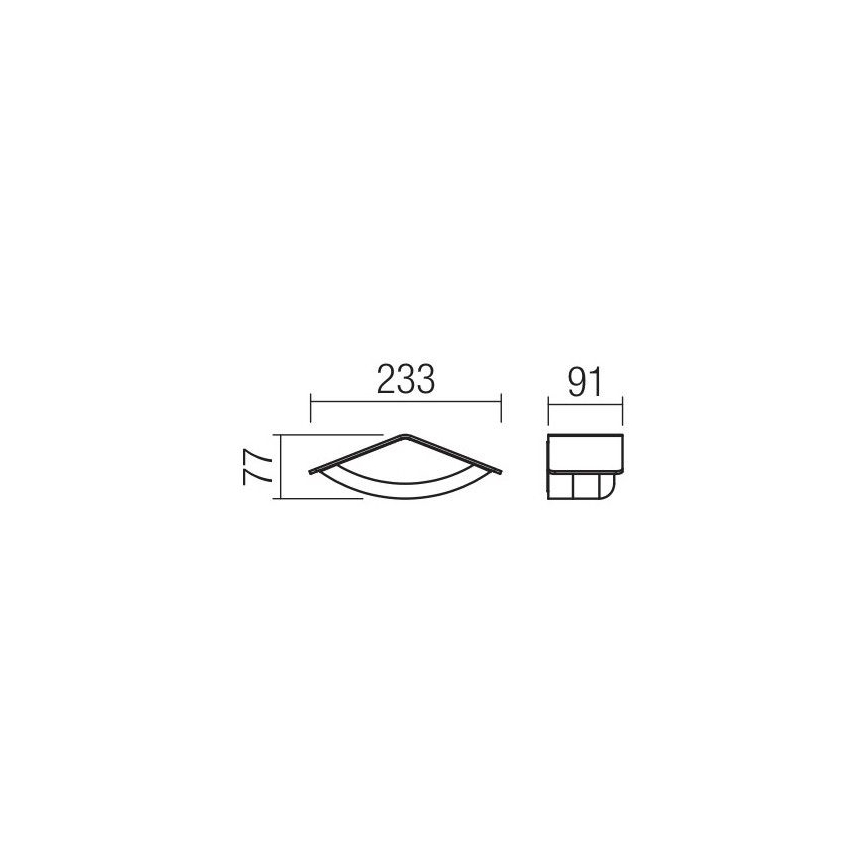 Redo 90001 - Applique murale LED extérieure CHALET 1xLED/8W/230V IP54