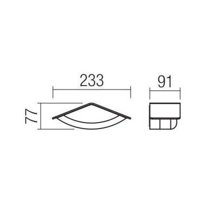 Redo 90002 - Applique murale extérieure CHALET LED/8W/230V IP54