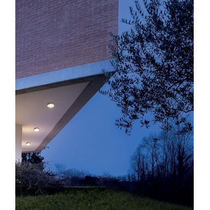 Redo 90006 - LED-Deckenleuchte für den Außenbereich SKOR LED/16W/230V d 25 cm IP54 braun