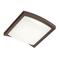 Redo 90008 - LED-Deckenleuchte für den Außenbereich TALLIN LED/21W/230V 24,5x24,5 cm IP54 braun