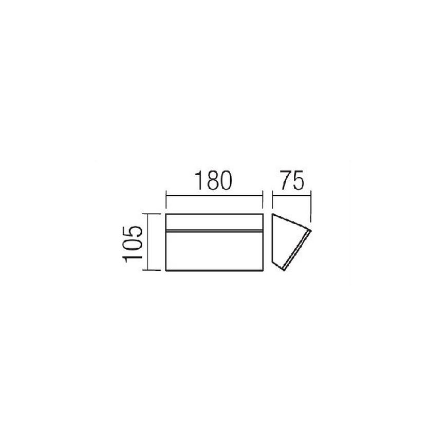 Redo 90017 - LED Außenwandleuchte TOKYO LED/12W/230V IP54
