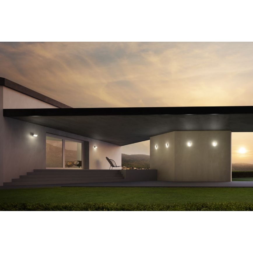 Redo 90019 - LED Applique murale d'extérieur TOKYO LED/12W/230V 3000K IP54 gris