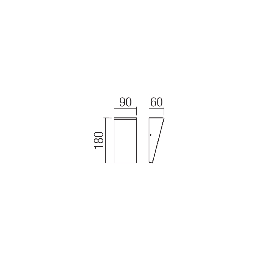 Redo 90021 - LED Auβen-Wandbeleuchtung TOKYO LED/12W/230V 3000K IP54 braun