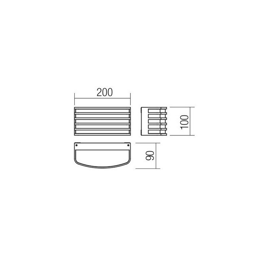 Redo 90039 - LED Außenwandleuchte SEBRA LED/15W/230V IP65