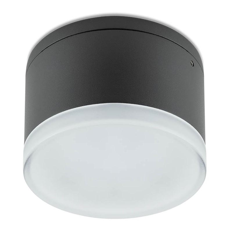 Redo 90107 - Plafonnier extérieur AKRON 1xLED/9W/230V d. 10,8 cm IP54