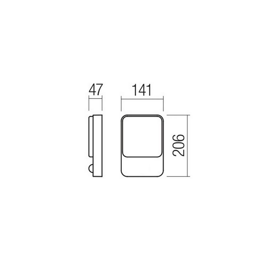 Redo 90130 -LED Applique da esterno COLIN LED/9W/230V 4000K IP54 antracite