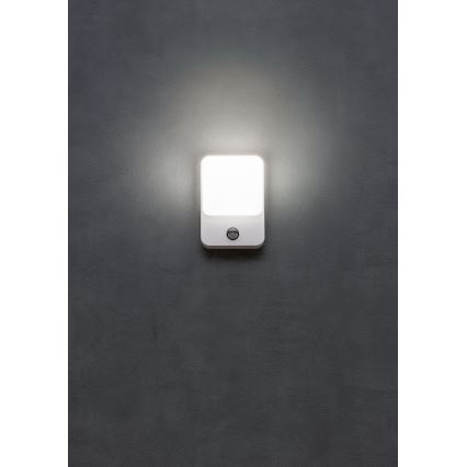 Redo 90131 - LED-Außenwandleuchte COLIN mit Bewegungs- und Dämmerungssensor LED/9W/230V 3000K IP54 weiß