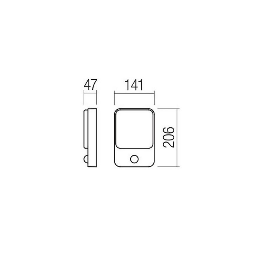 Redo 90132 - LED Außenwandleuchte mit Bewegungs- und Dämmerungssensor COLIN LED/9W/230V 4000K IP54 weiß