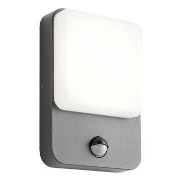 Redo 90134 - Lampada da parete per esterni con sensore di movimento e sensore crepuscolare COLIN LED/9W/230V 4000K IP54 antracite
