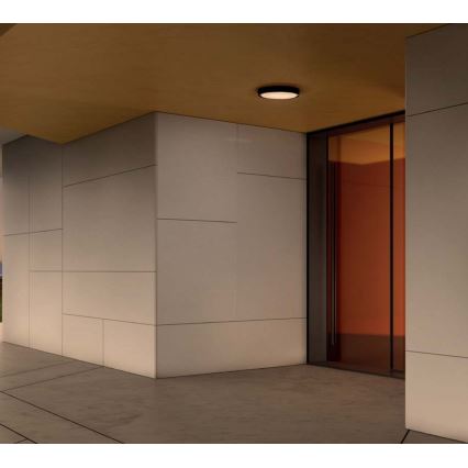 Redo 90155 - LED-Deckenleuchte für den Außenbereich PONZA LED/16W/230V d 26 cm IP65