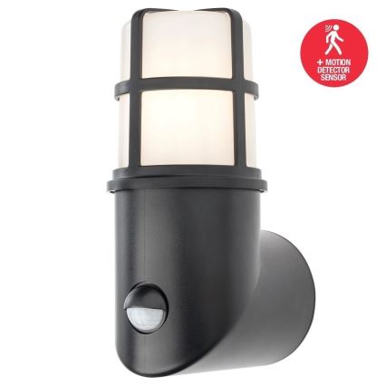 Redo 90201 - Lampe d'extérieur avec détecteur TRITON 1xE27/28W/230V IP54 noir