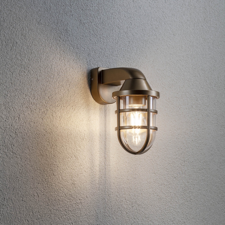 Redo 90205 - Applique murale d'extérieur CAGE 1xE27/28W/230V IP44 laiton