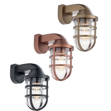 Redo 90206 - Applique da esterno CAGE 1xE27/28W/230V IP44 rame