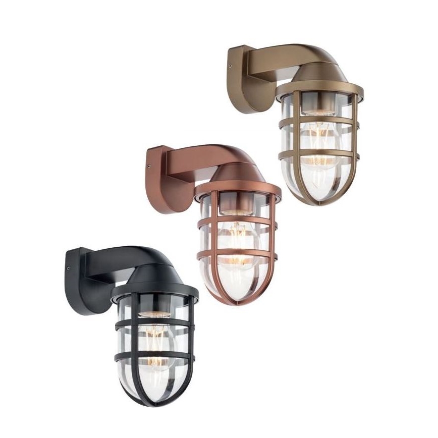 Redo 90206 - Applique da esterno CAGE 1xE27/28W/230V IP44 rame