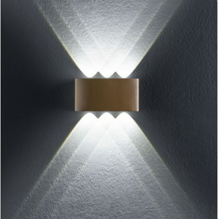 Redo 90226 - LED Applique murale d'extérieur FABO LED/6W/230V 3000K IP54 gris