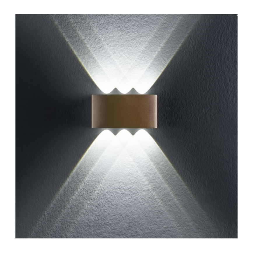 Redo 90226 - LED Applique murale d'extérieur FABO LED/6W/230V 3000K IP54 gris
