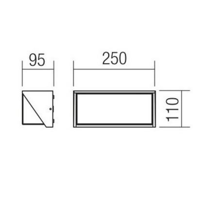 Redo 90239 - LED-Wandleuchte für den Außenbereich SPECTRA LED/16W/230V 3000K IP54 braun