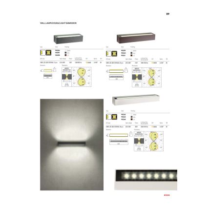 Redo 90261 - Applique da esterno AROOS LED/21W/230V 3000K IP65 marrone