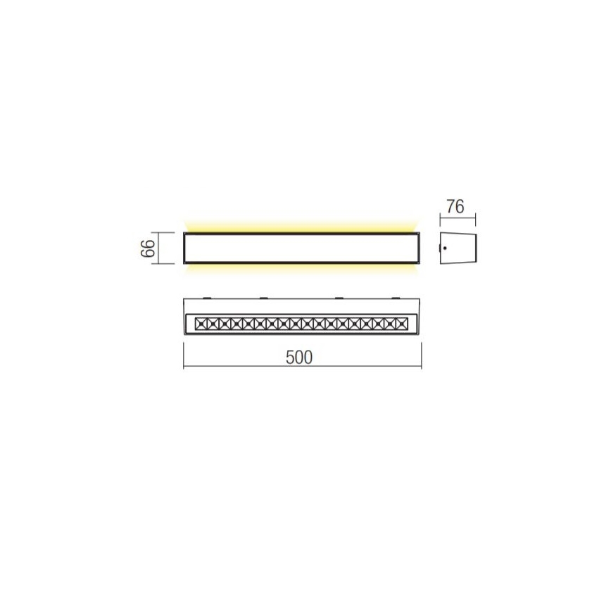 Redo 90261 - Applique da esterno AROOS LED/21W/230V 3000K IP65 marrone