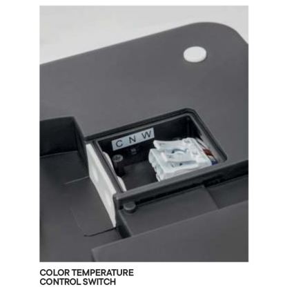 Redo 90290 - LED-Deckenleuchte für den Außenbereich mit Sensor ISOLA LED/24W/230V d 26 cm 3000/4000/6500K IP54 anthrazit