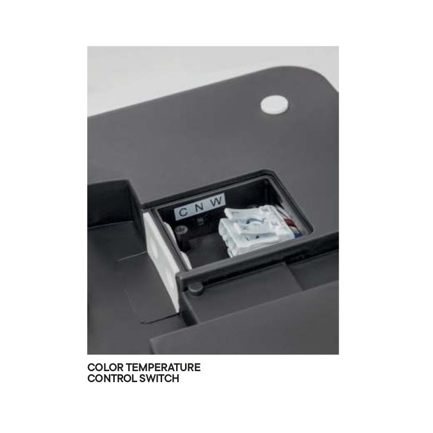 Redo 90292 - Plafoniera LED da esterno con sensore ISOLA LED/24W/230V 26x26 cm 3000/4000/6500K IP54 antracite