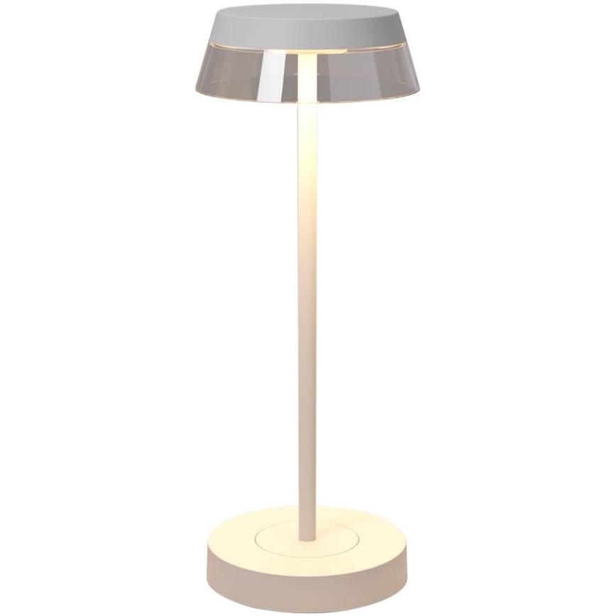 Redo 90306 - Lampada da tavolo LED dimmerabile con funzione Touch ILUNA LED/2,5W/5V 2700-3000K 3000 mAh IP65 bianco