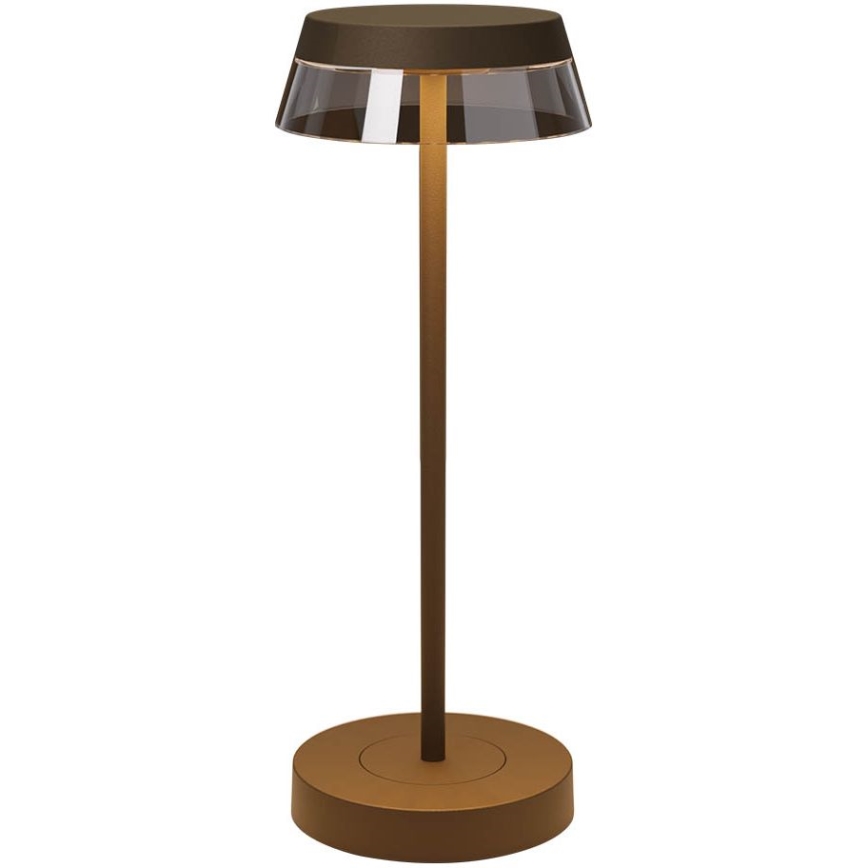 Redo 90308 - Lampada da tavolo LED dimmerabile con funzione Touch ILUNA LED/2,5W/5V 2700-3000K 3000 mAh IP65 marrone