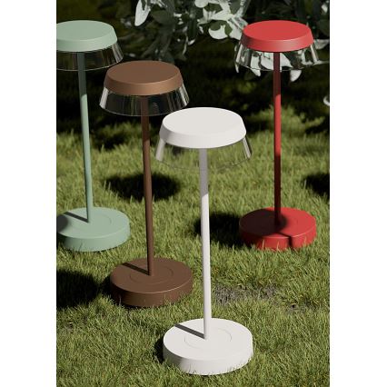 Redo 90308 - Lampe de table tactile LED à intensité variable ILUNA LED/2,5W/5V 2700-3000K 3000 mAh IP65 marron