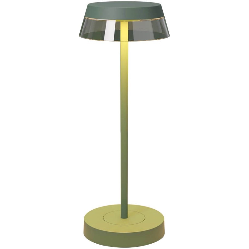 Redo 90309 - Lampada da tavolo LED dimmerabile con funzione Touch ILUNA LED/2,5W/5V 2700-3000K 3000 mAh IP65 verde
