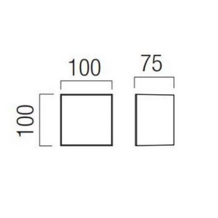Redo 90320 - LED Applique da esterno KODIAK LED/5W/230V IP65 bianco