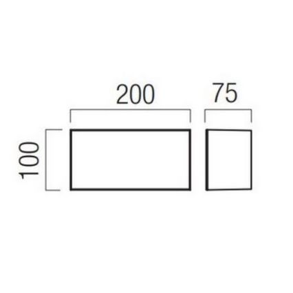 Redo 90325 - Applique murale d'extérieur KODIAK LED/8W/230V 4000K 20 cm IP65 blanc