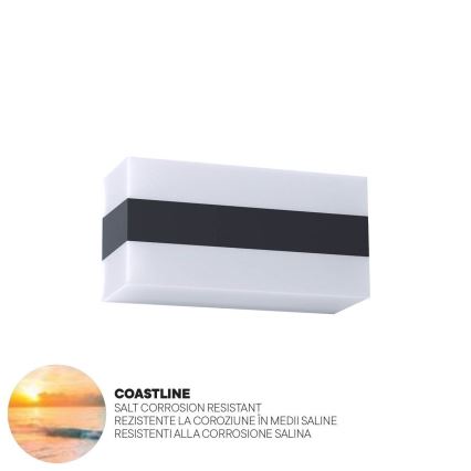 Redo 90326 - LED Applique murale d'extérieur KODIAK LED/8W/230V IP65 blanc/noir