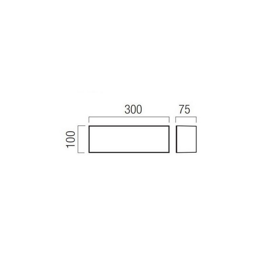 Redo 90328 - LED Applique da esterno KODIAK LED/12W/230V IP65 bianco