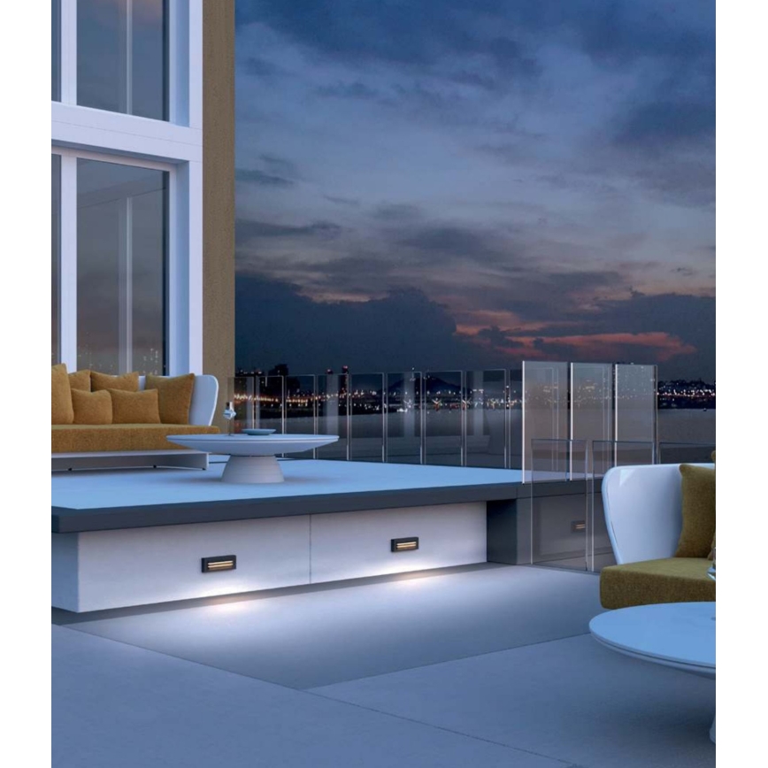 Redo 90330 - LED Applique murale d'extérieur KRUP LED/6W/230V IP65 anthracite